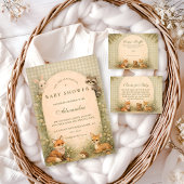 Storybook Woodland Meadow Diapper Raffle Begleitkarte