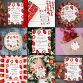 Sweet Watercolor Strawberries Geschenkpapier