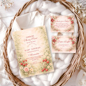 Strawberry Blossom Baby Shower Serviette