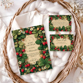 Strawberry Fairytale Baby Shower Einladung