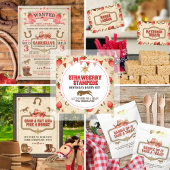 Strawberry Stampede Birthday Pappteller