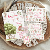 Strawberry Woodland Baby Shower Geschenkschachtel