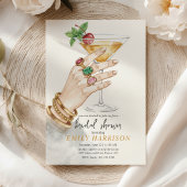 Elegant Cocktail Save the Date Wedding Invitation Einladung