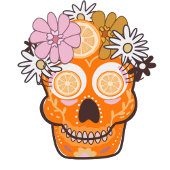 Fun Fall Pink Zucker Schädel Geburtstag Einladung