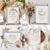 Märchen getrocknete Blumen RSVP Karte