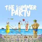 Sommerparty am Strand Pappteller