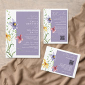 Summer Romantic Floral Meadow Stylish Wedding Einladung (Personalisiere diese Kollektion eines unabhängigen Creators.)