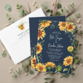 Eleganter Fall Sonnenblume Blumen & Hochzeit der M Save The Date (Personalisieren Sie die Kollektion dieses unabhängigen Creators. Test)