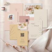 Sun-Washed Garden Wedding Ivory ID1283 Save The Date