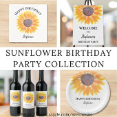 Sonnenblumen-Geburtstag  Einladung