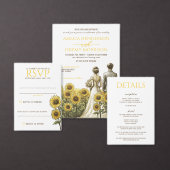 QR-Code für Sonnenblumen Begleitkarte (Personalisiere diese Kollektion eines unabhängigen Creators.)