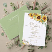 Herbst in Liebe Pumpkin Sonnenblumen Hochzeit Will Poster (Personalisieren Sie die Kollektion dieses unabhängigen Creators. Test)