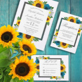 Sonnenblume Rose Daisy Floral Wedding Platzkarte