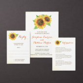 Sonnenblumen Wasserfarbene Personalisierte Platzka Tischnummer (Personalisiere diese Kollektion eines unabhängigen Creators.)