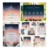 Menü "Sunset to Moonce Round" Feiertagskarte