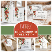 Sweet Berry in Love Strawberry Bridal Shower Pappteller