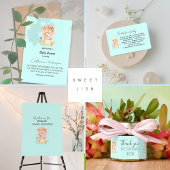 Sweet Lion Baby Shower Theme Party Backdrop Wandteppich