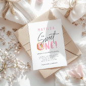 Donut Sweet 1. Geburtstagsfeier Party Einladung