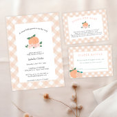 Sweet Little Peach Baby Dusche Pappteller