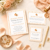 Aquarell-Pfirsich-Baby-Shower-Feier Servietten
