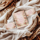 Sweet Strawberry Romance Bridal Shower Einladung