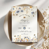 So Sweet To Bee Three - Floral 3rd Birthday Einladung