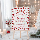 Sweetheart Heart Theme First Birthday Invitation Einladung