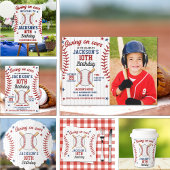 "Swing On Over – Baseball Birthday Party Serviette