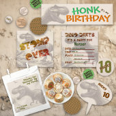 T-rex Dinosaur Vielen Dank Quadratischer Aufkleber