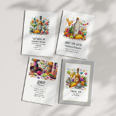 Tacos und Tequila Fiesta Wedding Tischnummer