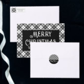 Tartan Feiertage Weihnachts-Party Merry Bright Einladung