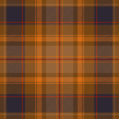 Geschmackvolle dunkelorange Farbe Kariert Serviette