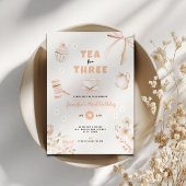 Tea for Three Birthday Invitation for Girls Pappteller