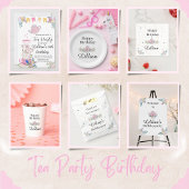 Wildblume Tee Party Geburtstagsfeier Einladung