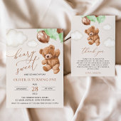 Teddy Bear, Grüne Balloons, erster Geburtstag Schaumweinetikett