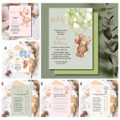 Blue Teddy Bear Oh Boy Balloon Mommy To Be Baby T-Shirt