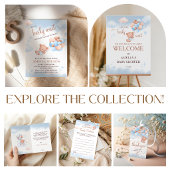 We Can Berly Wait Teddy Bear Baby Shower  Weinetikett