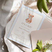 Teddy Bear Boy Classic Baby Shower Geschenkschachtel
