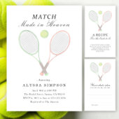 Tennis Hochzeitsbrautparty