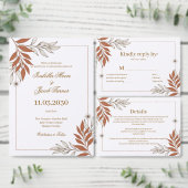 Boho Erdiges Tonblatt Empfang Hochzeitstisch Tischnummer (Personalisiere diese Kollektion eines unabhängigen Creators.)