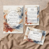 Terracotta Twilight und Navy Blogs Save the Date (Personalisiere diese Kollektion eines unabhängigen Creators.)