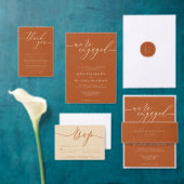 Terracotta Rapid sequentive visuelle Präsentation RSVP Karte (Personalisiere diese Kollektion eines unabhängigen Creators.)