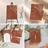 Einladung zur Wildblume Terracotta