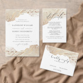 Texturiertes Gold Modernes Hochzeitspapier Napkins Serviette (Personalisiere diese Kollektion eines unabhängigen Creators.)