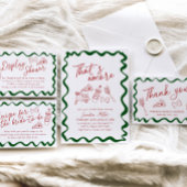 Das ist ein handgezeichnetes italienisches Brautpa Einladung