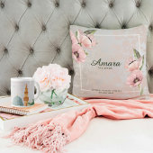 Custom Bridal Throw Pillow - Bride Cushion Kissen