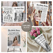 Custom Quinceañera Menu, Black White Interactive Menükarte