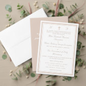 The Refined Catholic Wedding RSVP Karte (Personalisieren Sie die Kollektion dieses unabhängigen Creators. Test)
