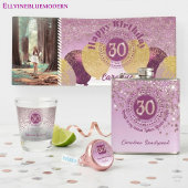 30th Birthday | Sparkling Rose Gold Glitter Geschenktütchen