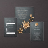 Details zur rustikalen metallischen Blume Begleitkarte (Personalisiere diese Kollektion eines unabhängigen Creators.)